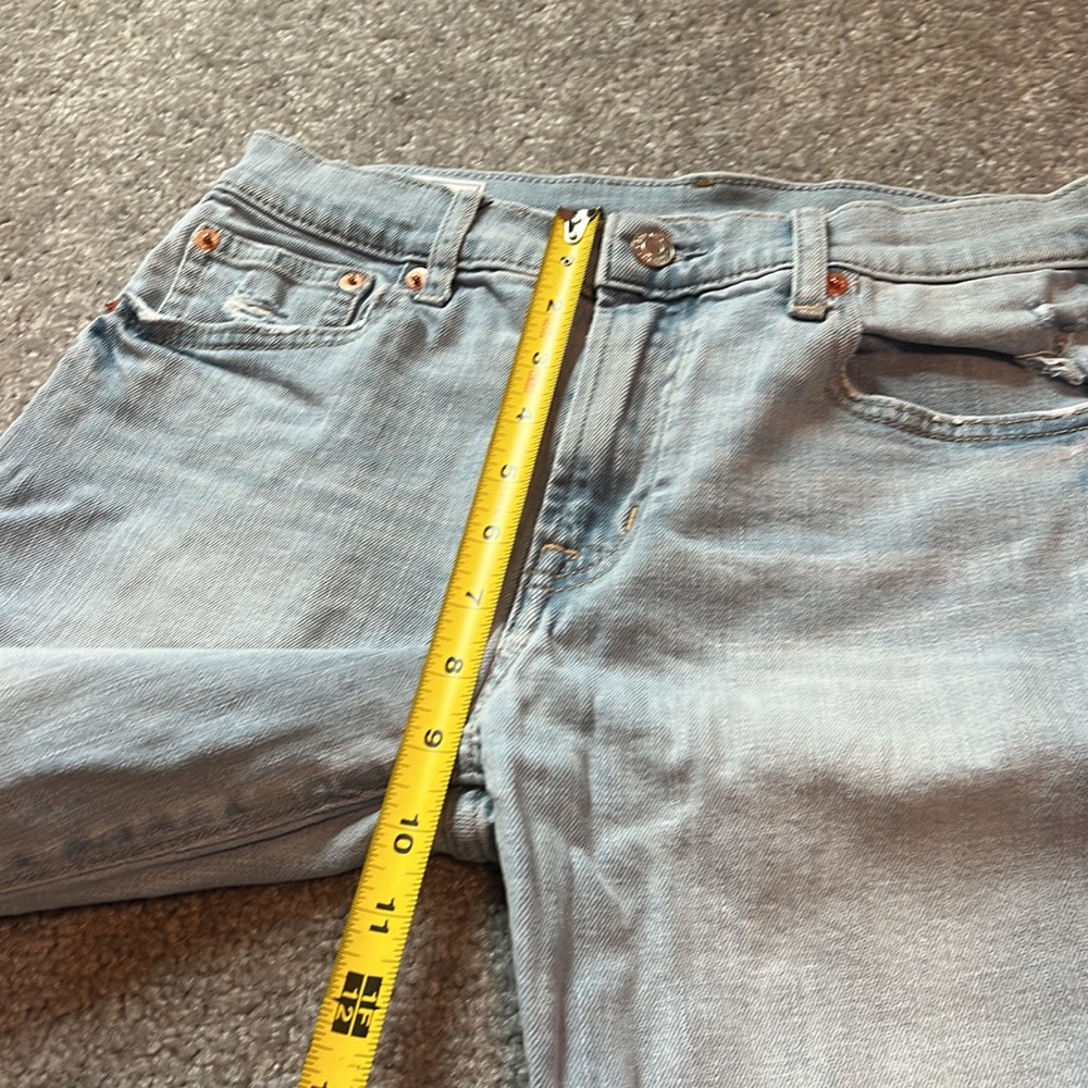 Gap Girlfriend Mid Rise Raw Hem Jeans - Picture 4 of 12